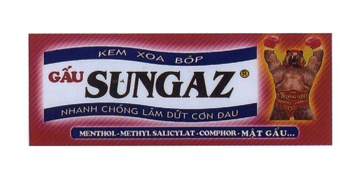 KEM XOA BóP GấU SUNGAZ TRUONG SON NHANH CHóNG LàM DứT CƠN ĐAU MENTHOL METHYLSALICYLAT COMPHOR G MAT GAU