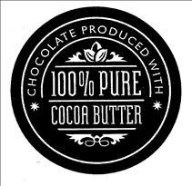 CHOCOLATE PRODUCED WITH 100% PURE COCOA BUTTER