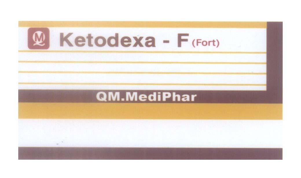 Ketodexa - F (Fort) Q M QM.MediPhar, hình  KETODEXA F FORT Q M QM MEDIPHAR QMMEDIPHAR
