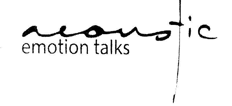 acoustic emotion talks