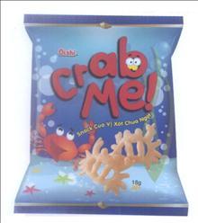 Oishi crab Me! Snack Cua Vị Xốt Chua Ngọt 18g