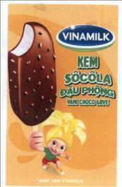 VINAMILK KEM SÔCÔLA Đậu Phộng VANI CHOCO LOVE Nhóc Kem Vinamilk