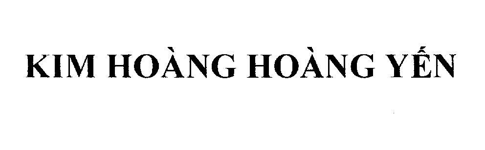 Kim Hoàng Hoàng Yến