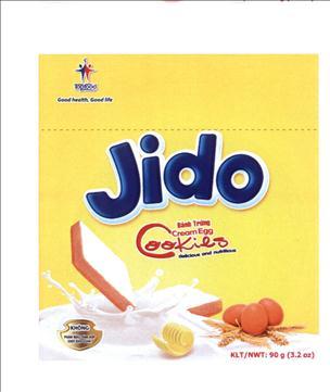 Jido Topfood Good health, Good life Bánh Trứng Cream Egg Cookies delicious and nutritious