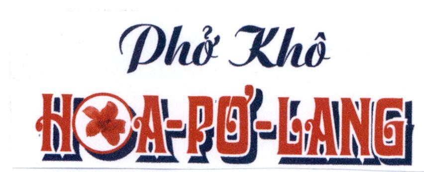 Phở Khô Hoa-Pơ-Lang