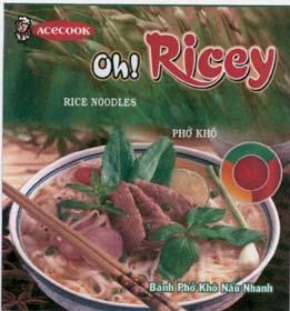 ACECOOK Oh! Ricey RICE NOODLES Phở Khô Bánh Phở Khô Nấu Nhanh