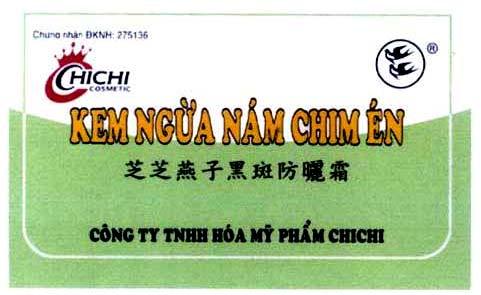 Kem Ngừa Nám Chim én Công Ty TNHH Hóa Mỹ Phẩm CHICHI CHICHI COSMETIC [Zhi zhi yànzi hei ban fángshài shuang: kem...]