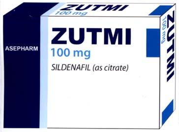 ZUTMI 100 mg SILDENAFIL (as citrate) ASEPHARM