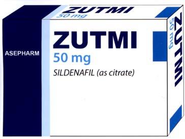 ZUTMI 50mg SILDENAFIL (as citrate) ASEPHARM