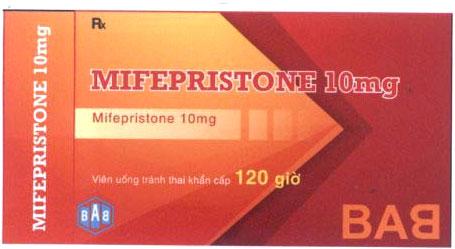 BAB MIFEPRISTONE 10mg Viên uống tránh thai khẩn cấp 120 giờ