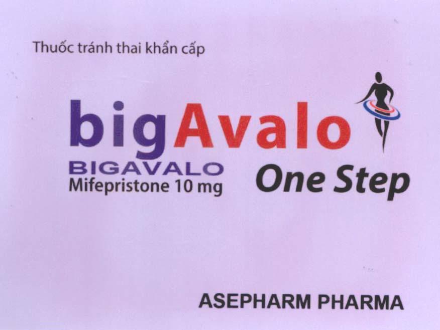 bigAvalo BIGAVALO Mifepristone 10 mg One Step ASEPHARM PHARMA Thuốc tránh thai khẩn cấp
