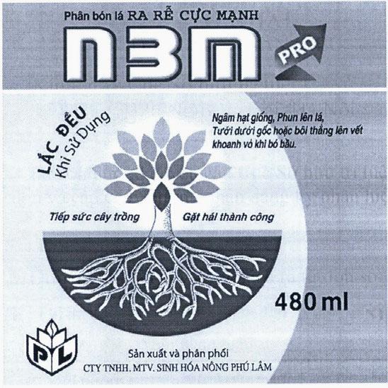Phân bón lá Ra Rễ Cực Mạnh n3m PRO Tiếp sức cây trồng Gặt hái thành công 480ml P L Sản xuất và phân phối CTY TNHH. MTV. Sinh Hoá Nông Phú Lâm