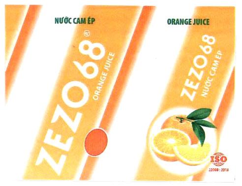 ZEZO 68 ORANGE JUICE Nước Cam ép ZEZO 68 Nước Cam ép ORANGE JUICE 22000:2018