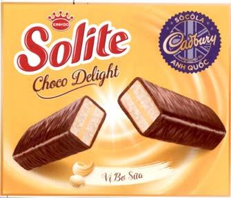 KINH DO Solite choco Delight vị bơ sữa SÔ CÔ LA Cadbury Thương Hiệu Từ Anh Quốc