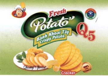 LOCKELY GOLD Fresh Potato Q5 Bánh khoai tây Crispy Potato Quality Special Cracker 100%