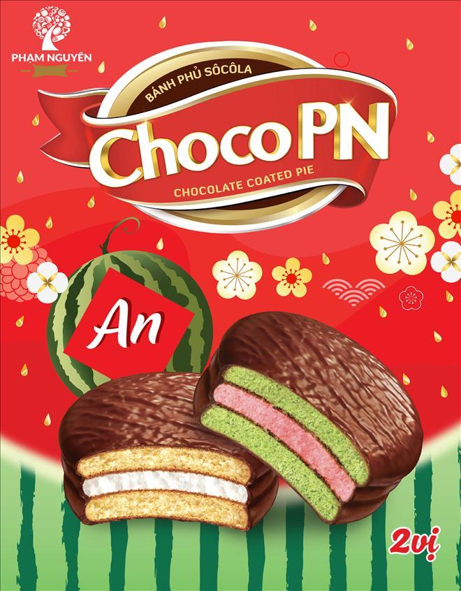 Phạm Nguyên ChocoPN Bánh Phủ Sô Cô La CHOCOLATE COATED PIE An 2 vị