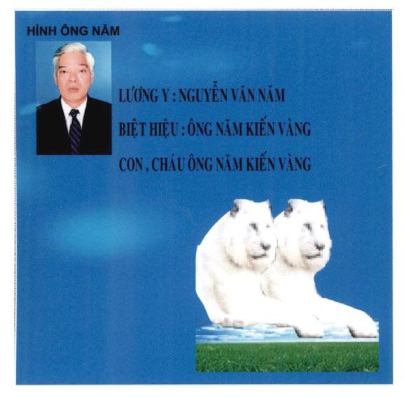 Hình Ông Năm Lương Y: Nguyễn Văn Năm Biệt Hiệu: Ông Năm Kiến Vàng Con, Cháu Ông Năm Kiếng Vàng