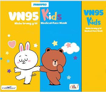 FAMAPRO VN95 Kids Khẩu trang y tế Medical Face Mask FAMAPRO N A NAM ANH