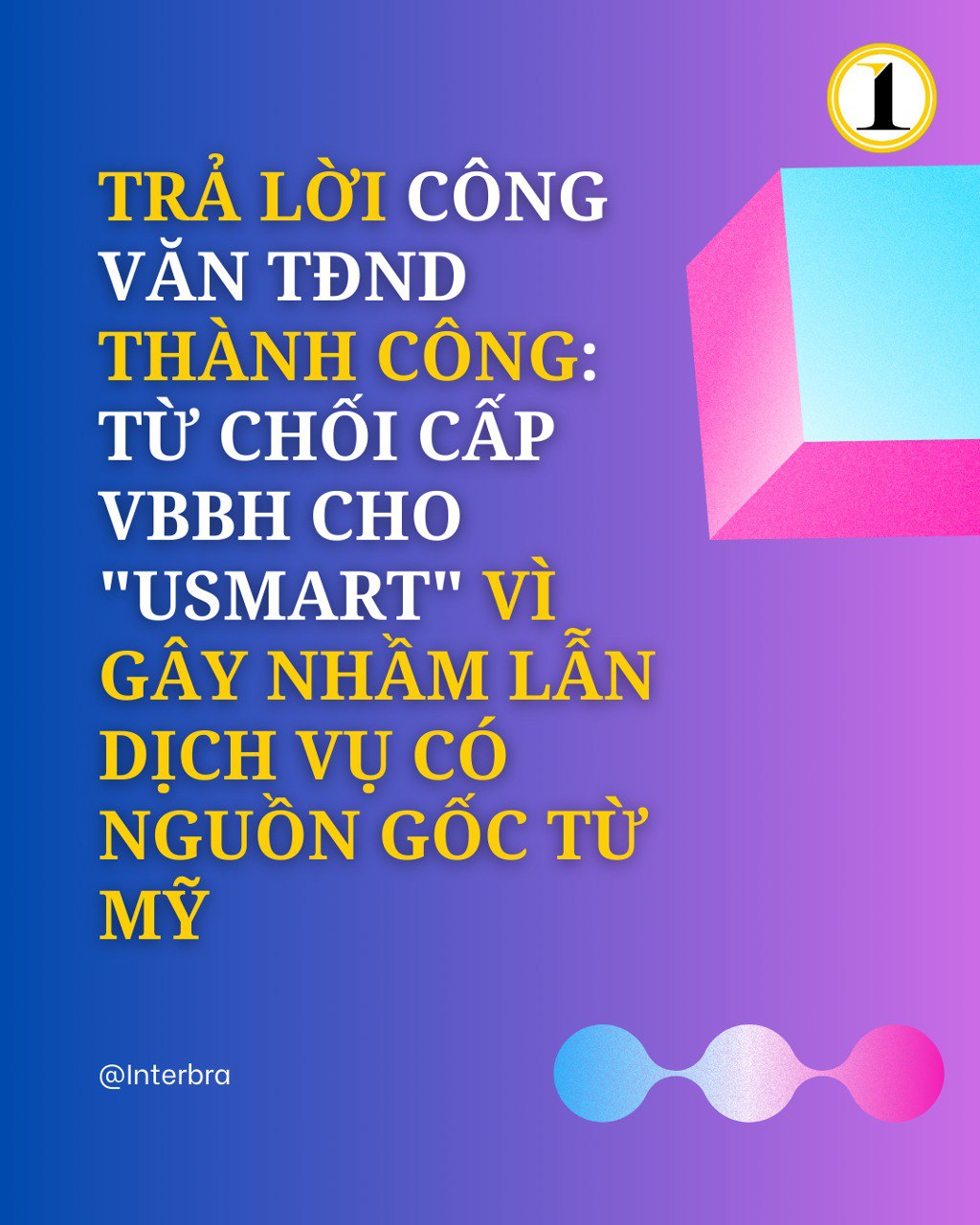 Phản Hồi Thành Công: USMART Bị Từ Chối Vì Có Nguồn Gốc Từ Mỹ