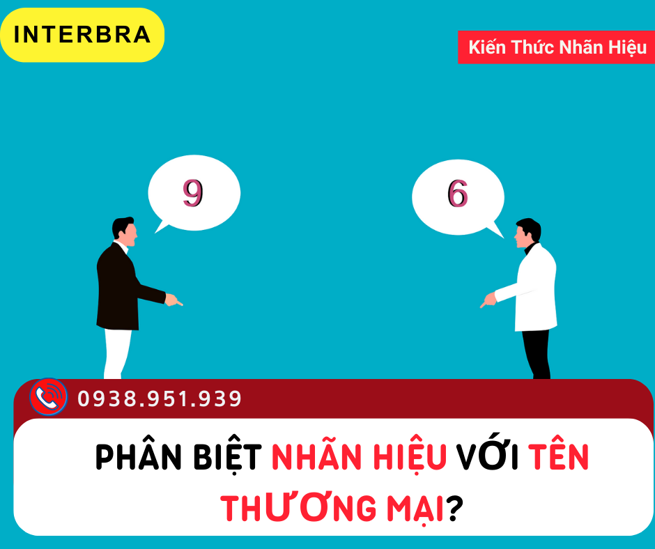 Phân biệt nhãn hiệu với tên thương mại?