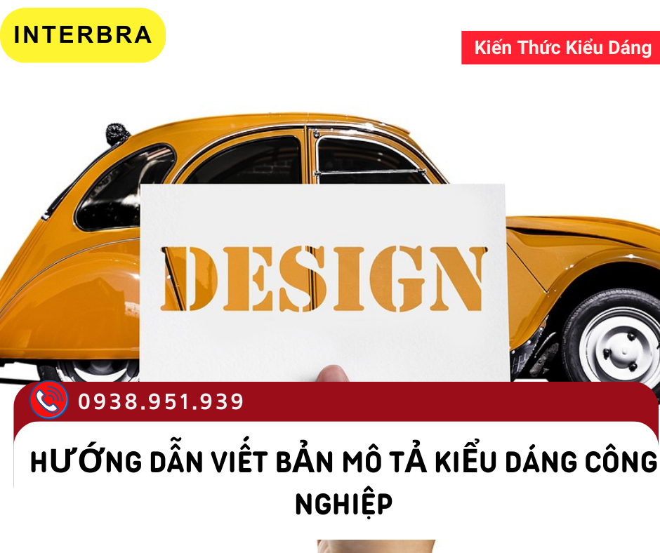 Hướng dẫn viết bản mô tả kiểu dáng công nghiệp