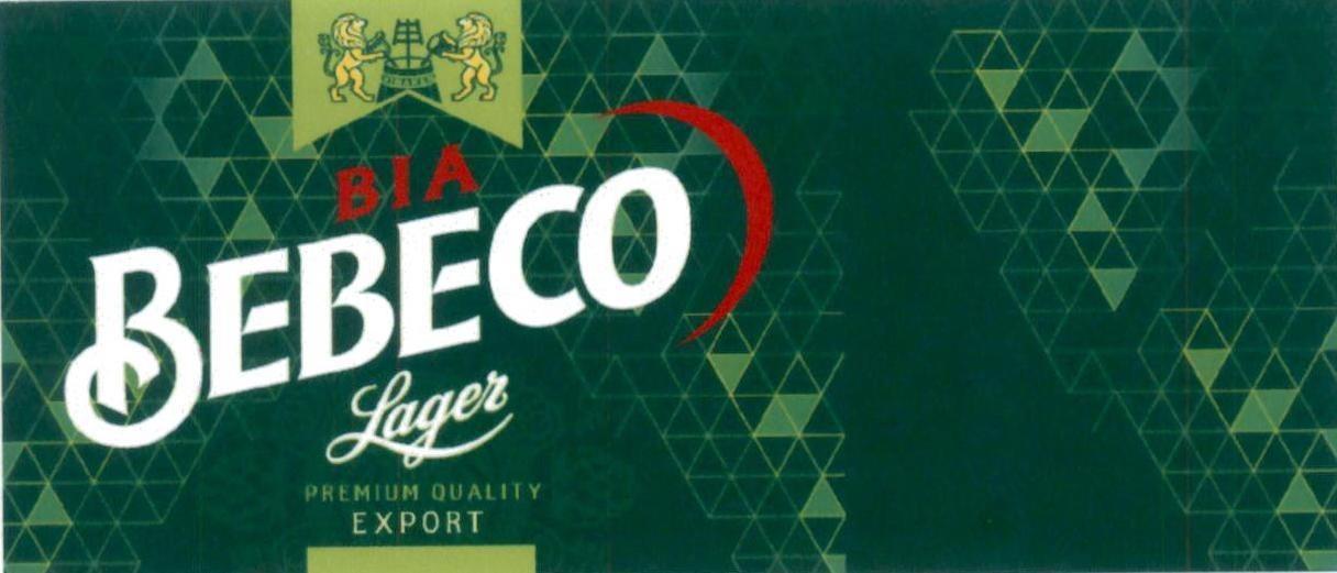 BIA BEBECO Lager PREMIUM QUALITY EXPORT