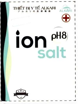 THIẾT BỊ Y TẾ ALKARI ALKARI ion salt pH8 [arukari no iryōkki: thiết bị y tế alkari]
