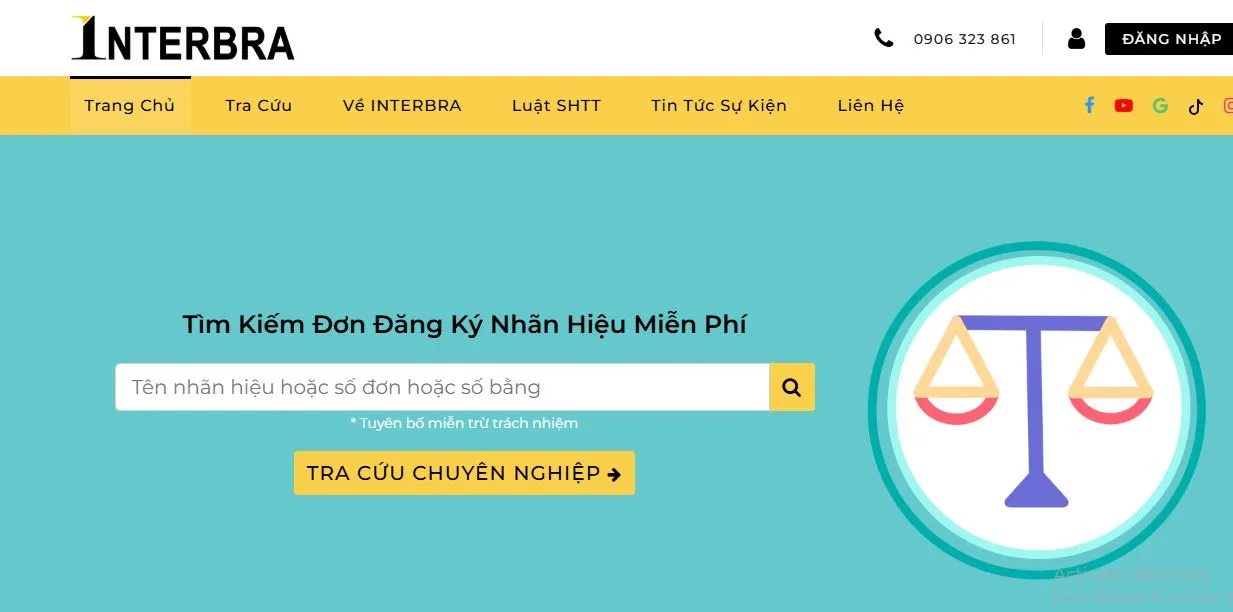 Công cụ tra cứu nhãn hiệu của interbra